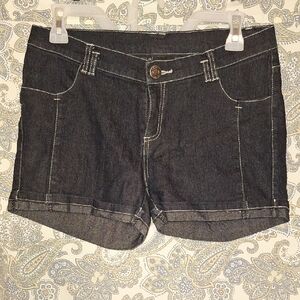 Aviva Stanoff Dark Denim Jean Shorts